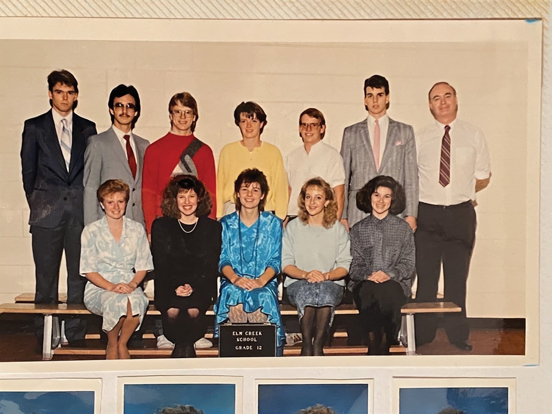 Michelle with her graduating class.