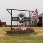 Koester Red Angus entrance sign