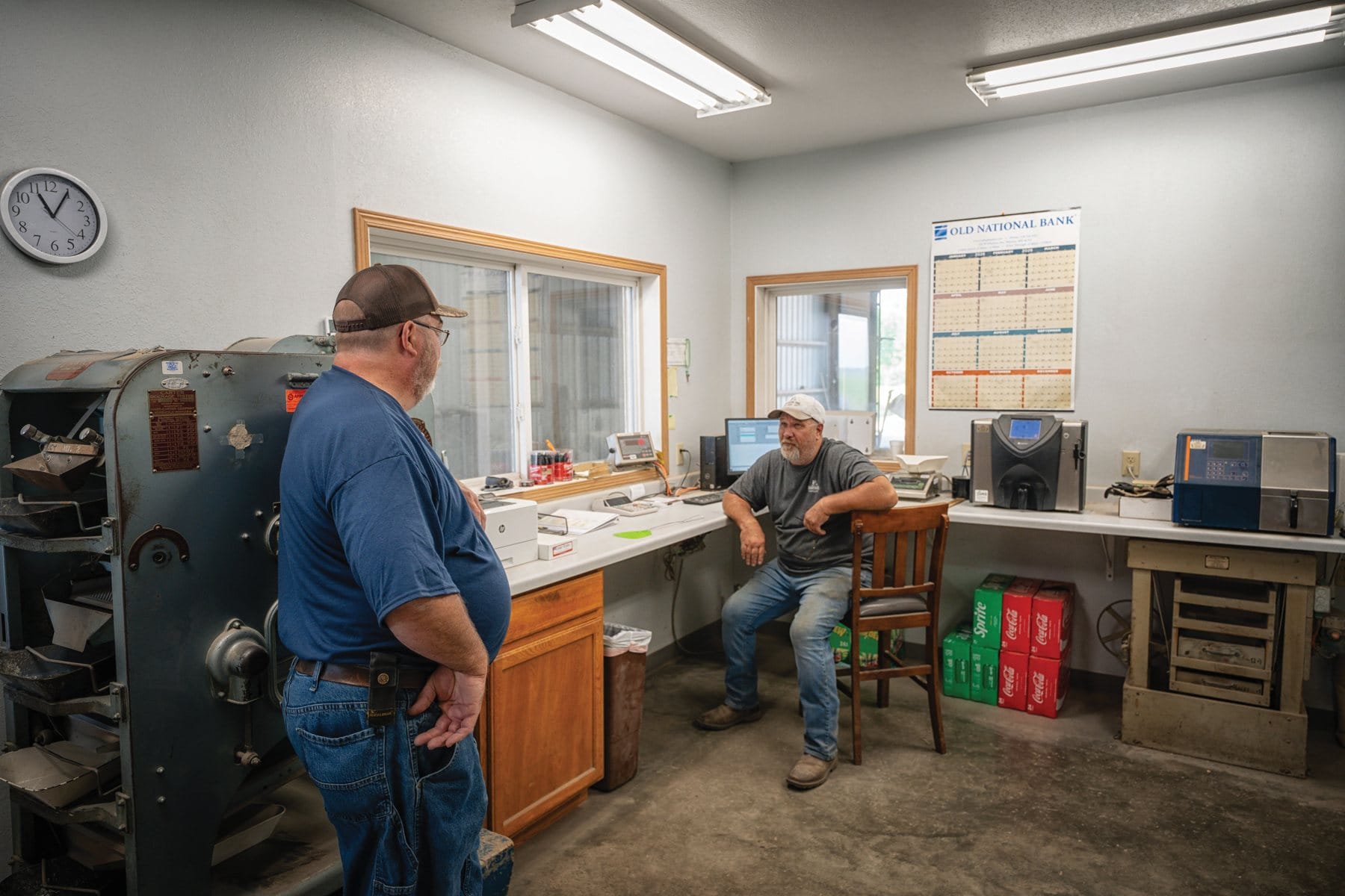 Robert Balstad in the Radium office
